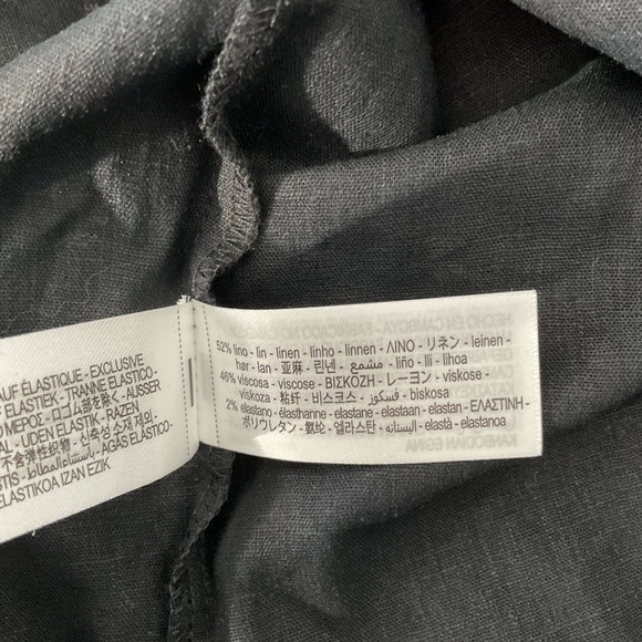 Zara Black Strapless Bodycon Dress with Slit - Picture 4 of 12